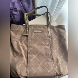 Vera Bradley Tote in vinyl and leather straps.
